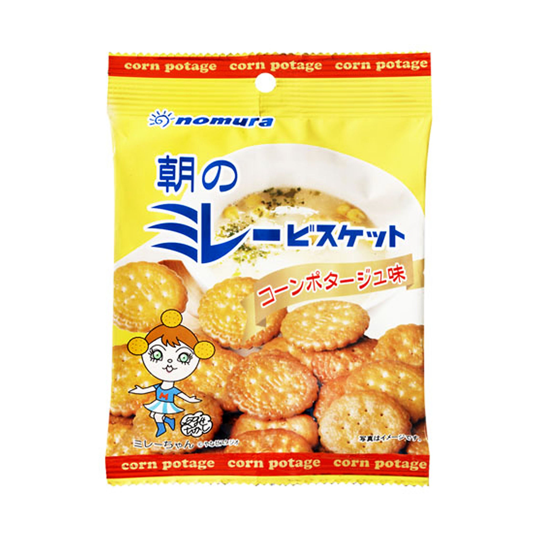Nomura Irimame Yappari Majime Morning Millet Biscuit Corn Pottage Flavor